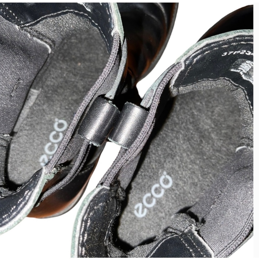 SOLD! ECCO Saunter Mid Cut Leather Chelsea Ankle Boots Sz EU37/US6 - 6.5 - Picture 12 of 16